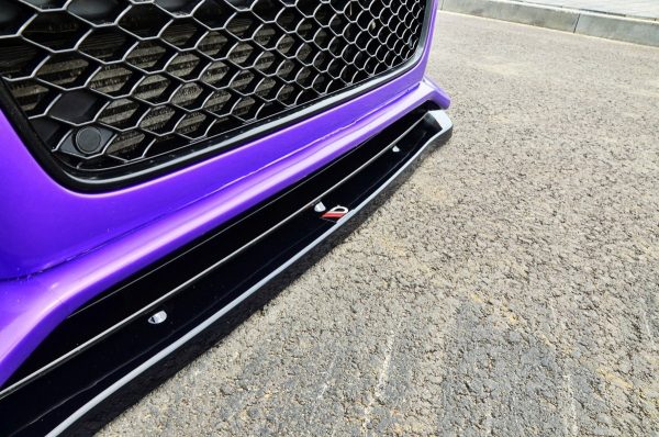 Front Splitter Audi Rs5 Facelift Model (2011-) / ABS Svart Struktur - 3