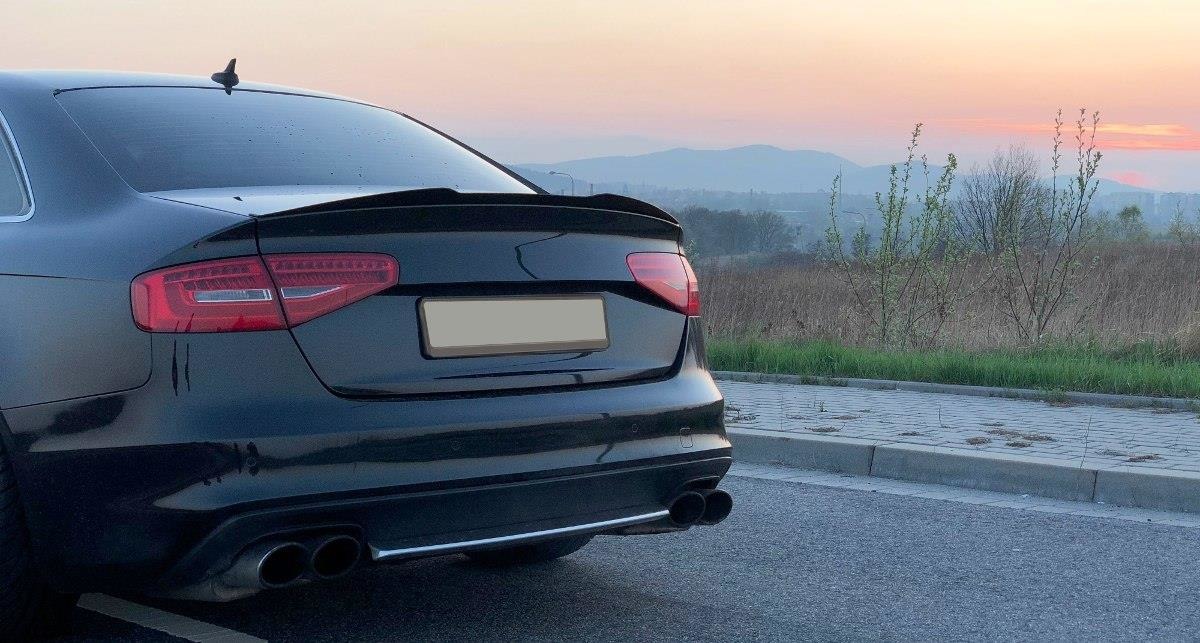 Maxton - Spoiler Cap Audi S4 B8 Facelift / Blanksvart - 4