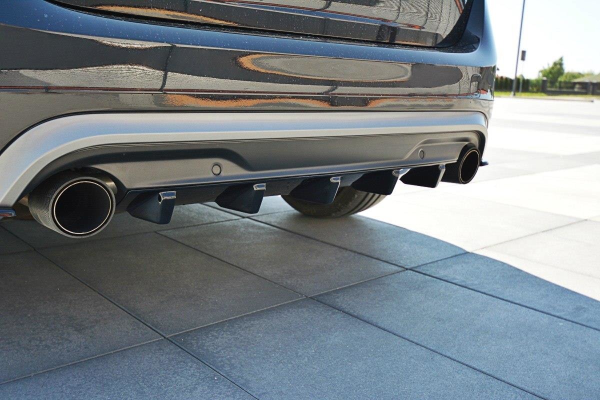 Bakre Valance Volvo V60 Polestar Facelift / Blanksvart - 3