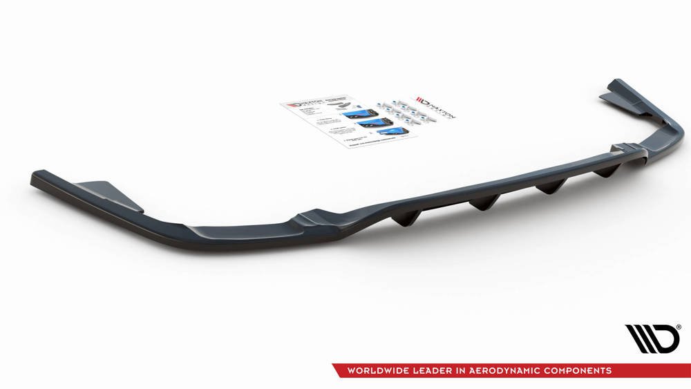 CENTRAL REAR SPLITTER (WITH VERTICAL BARS) VOLVO XC60 MK2 R-DESIGN - 6