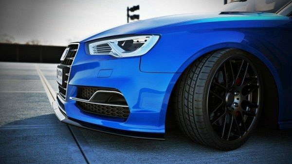 Front Splitter Audi S3 8V (Sedan, Cabrio) / Audi A3 8V Sline / Blanksvart - 3