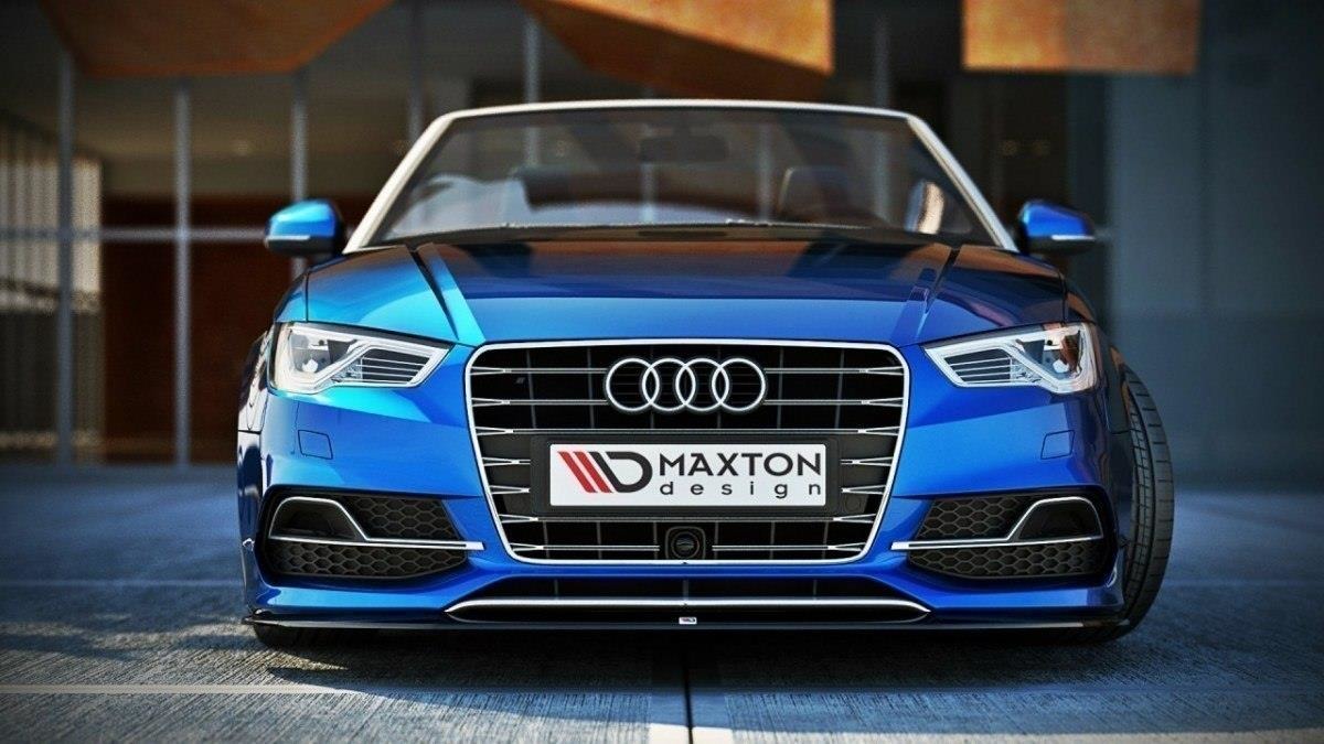 Front Splitter Audi S3 8V (Sedan, Cabrio) / Audi A3 8V Sline / Blanksvart - 2