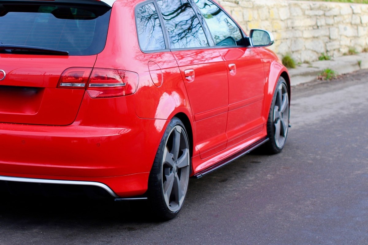 Sidokjolar Diffusers Audi S3 8P (Facelift Model) 2009-2013 / Blanksvart - 2