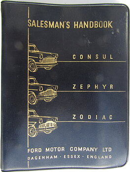 1956 Ford Consul, Zephyr, Zodiac Saleman's Handbook