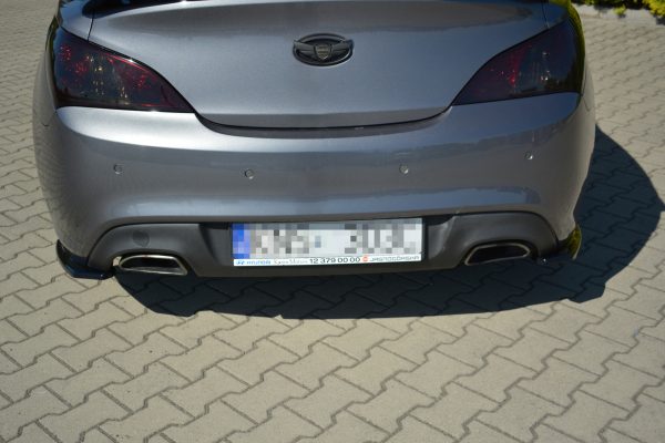 Bakre Sidosplitters Hyundai Genesis Coupé Mk.1 / Blanksvart - 3