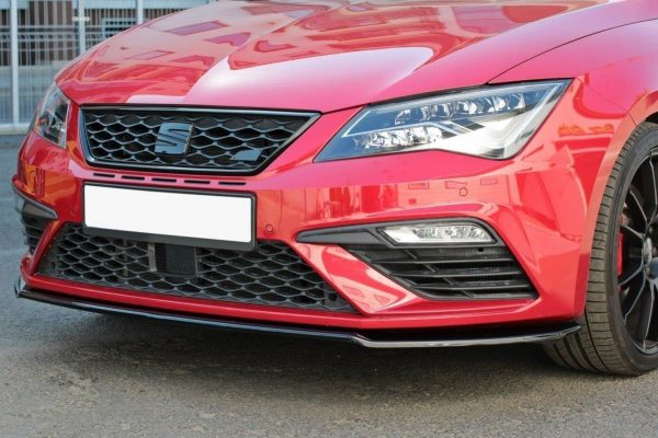 Front Splitter V.2 Seat Leon Mk3 Cupra/ Fr Facelift / Blanksvart - 2