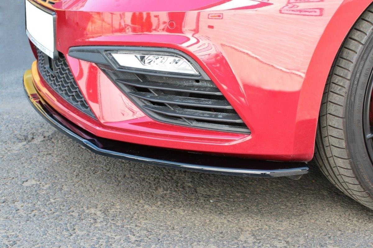 Front Splitter V.2 Seat Leon Mk3 Cupra/ Fr Facelift / Blanksvart - 3
