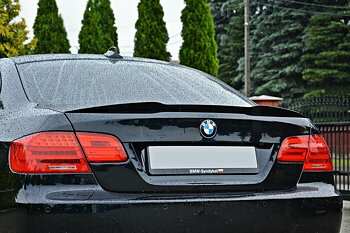 Spoiler Cap BMW 3 E92 Mpack / Blanksvart