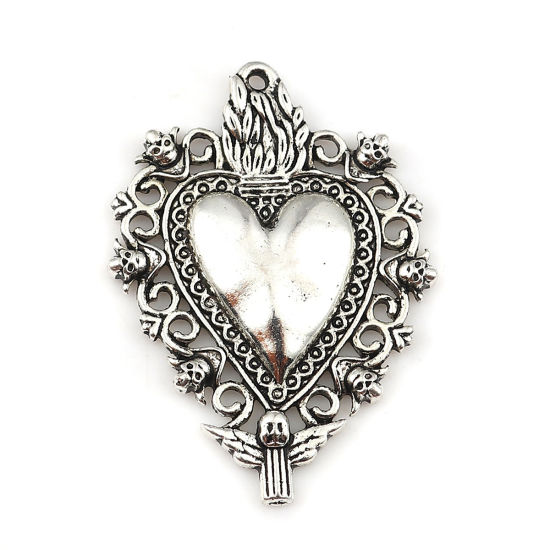 Berlock - Hjärta Ex Voto,  Silver 41mm