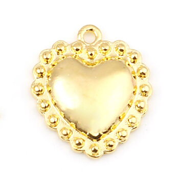 Berlock - Hjärta Guld, 22mm