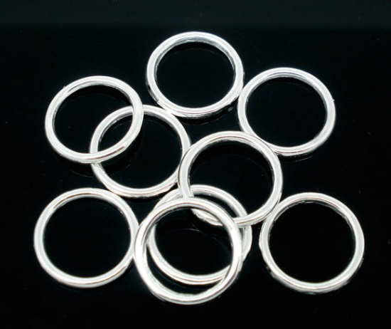 Connector / Jumprings,12mm- silver  - 2