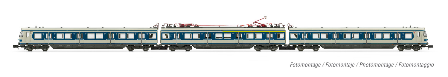 DB, 3-unit EMU, class 420, grey/blue livery, two pantographs, ep. IV - 2