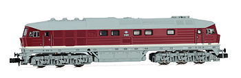 DR, diesel locomotive 142 002-5, red with grey roof, ep. IV, with DCC sound decoder