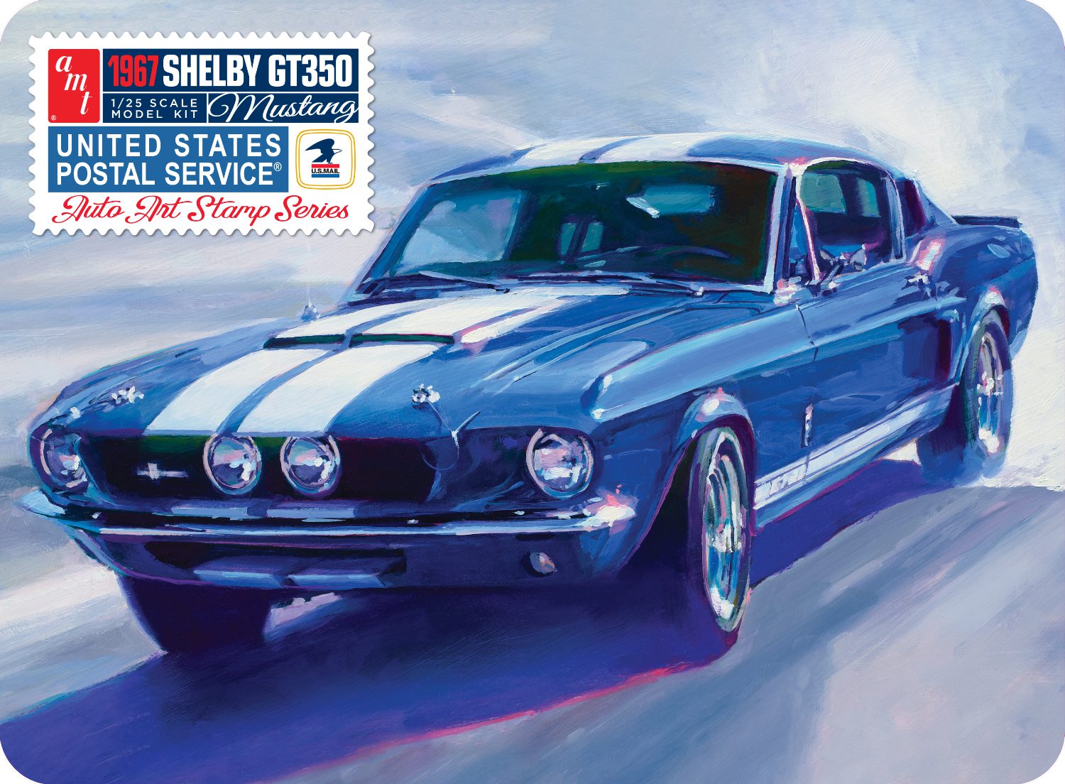 1/25 1967 SHELBY GT350 USPS STAMP SERIES (TIN)