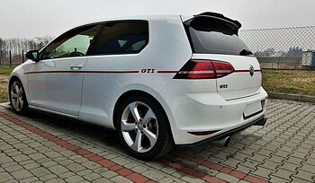 Spoiler Extension Vw Golf Mk7 R/ Gti / Blanksvart