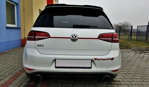 Spoiler Extension Vw Golf Mk7 R/ Gti / Blanksvart
