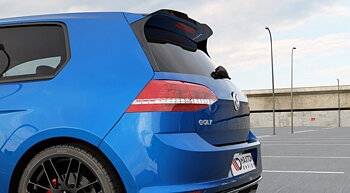 Spoiler Extension Vw Golf Mk7 R/ Gti / Blanksvart