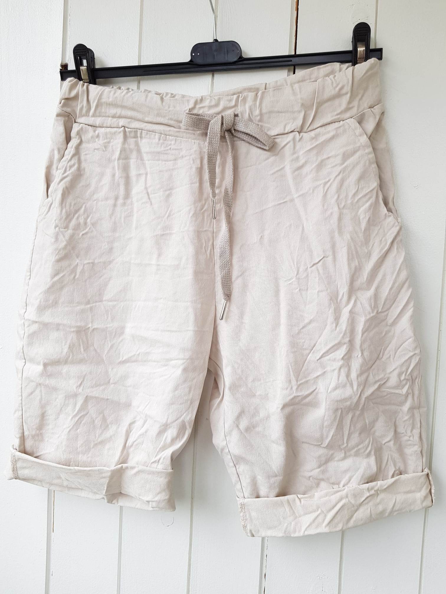 Shorts stretchig  -Beige