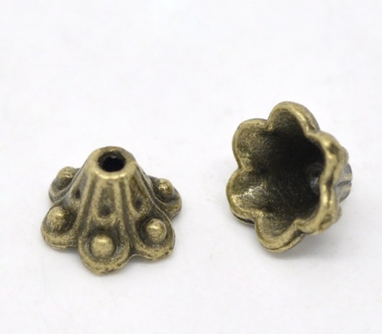 Pearlhats, Bronze 10mm Flower 