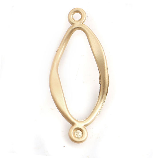  connector Lt Gold, Twist oval