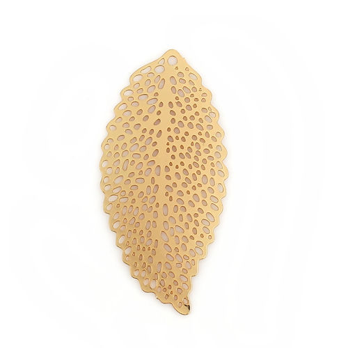 Berlock -  Löv filigree, Guld