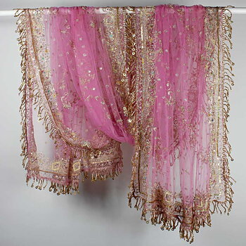 Rosa Princess Indisk Dupatta