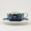 ウラ・プロコッペ  Anemoneシリーズ  青いラインのティーカップソーサー  16cm  1962年  [サンプル画像]  [送料無料]