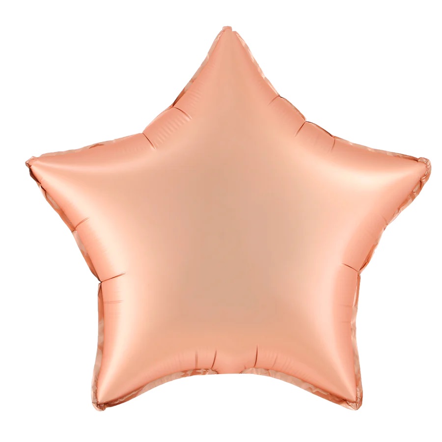 Folieballong Matt - Rosé Stjärna