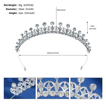 Crystal wedding hair crownl hair accessories