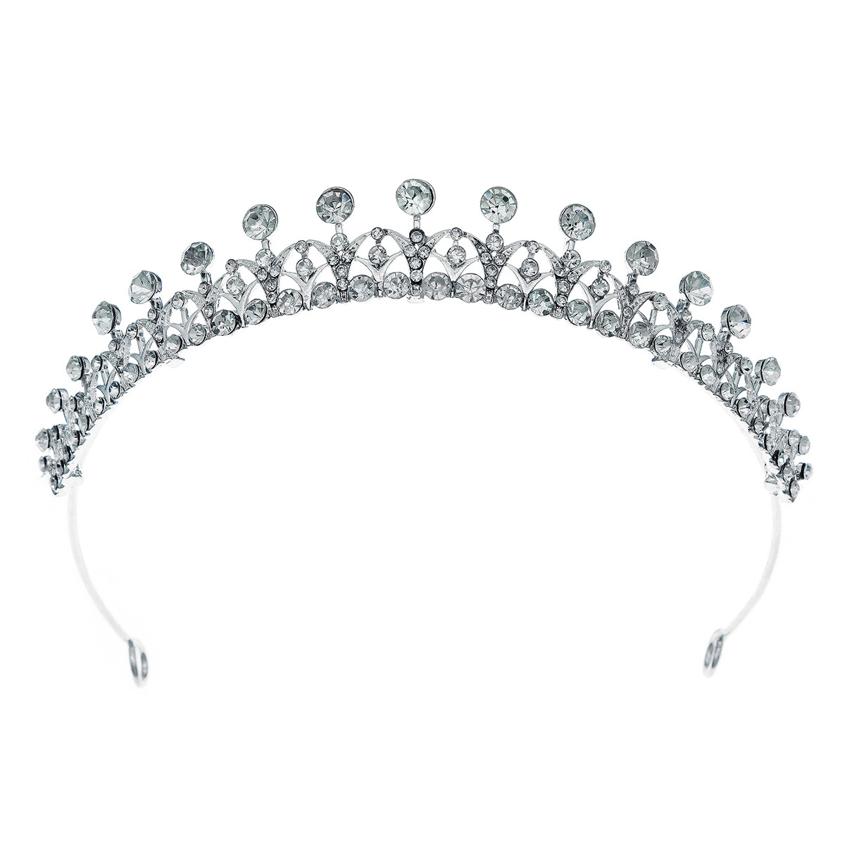Kristall bröllop hår krona tiara