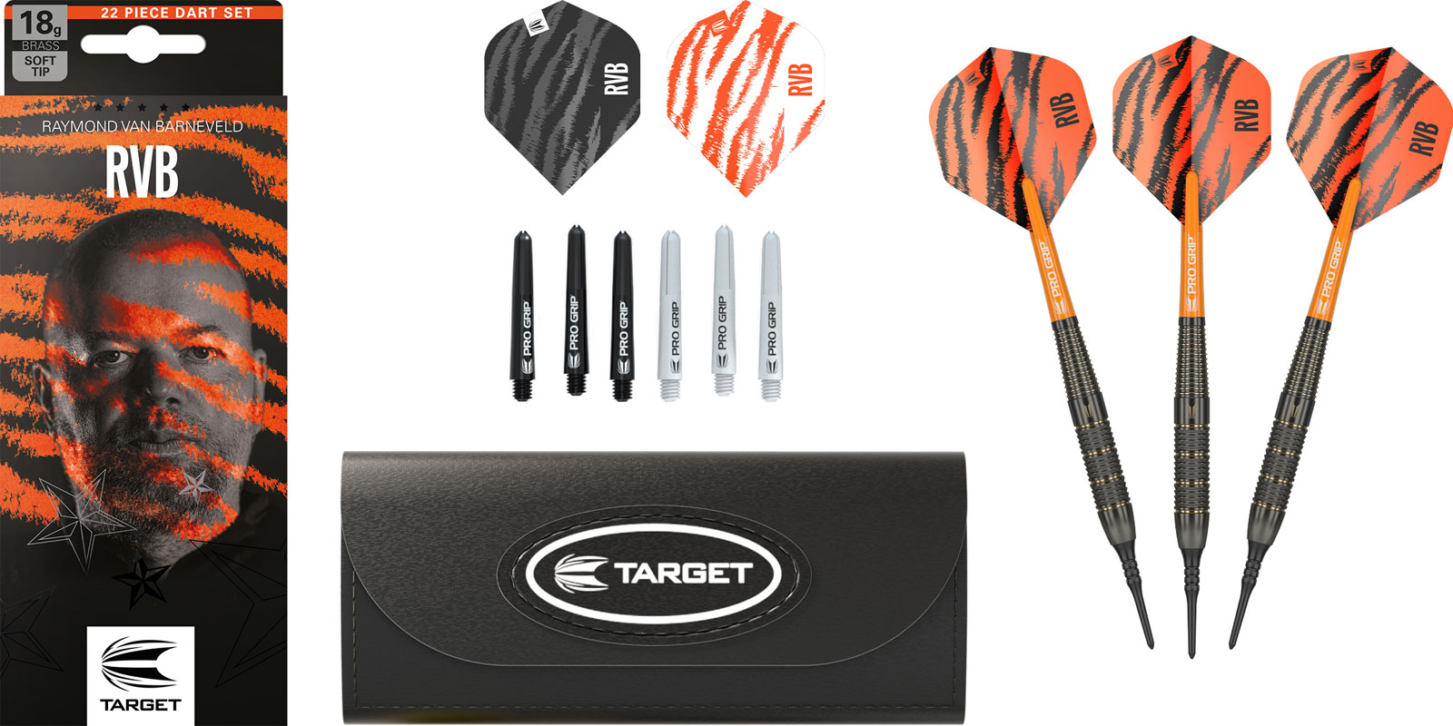 Target Raymond van Barneveld Brass SOFTTIP 18g - Dartstore Sweden