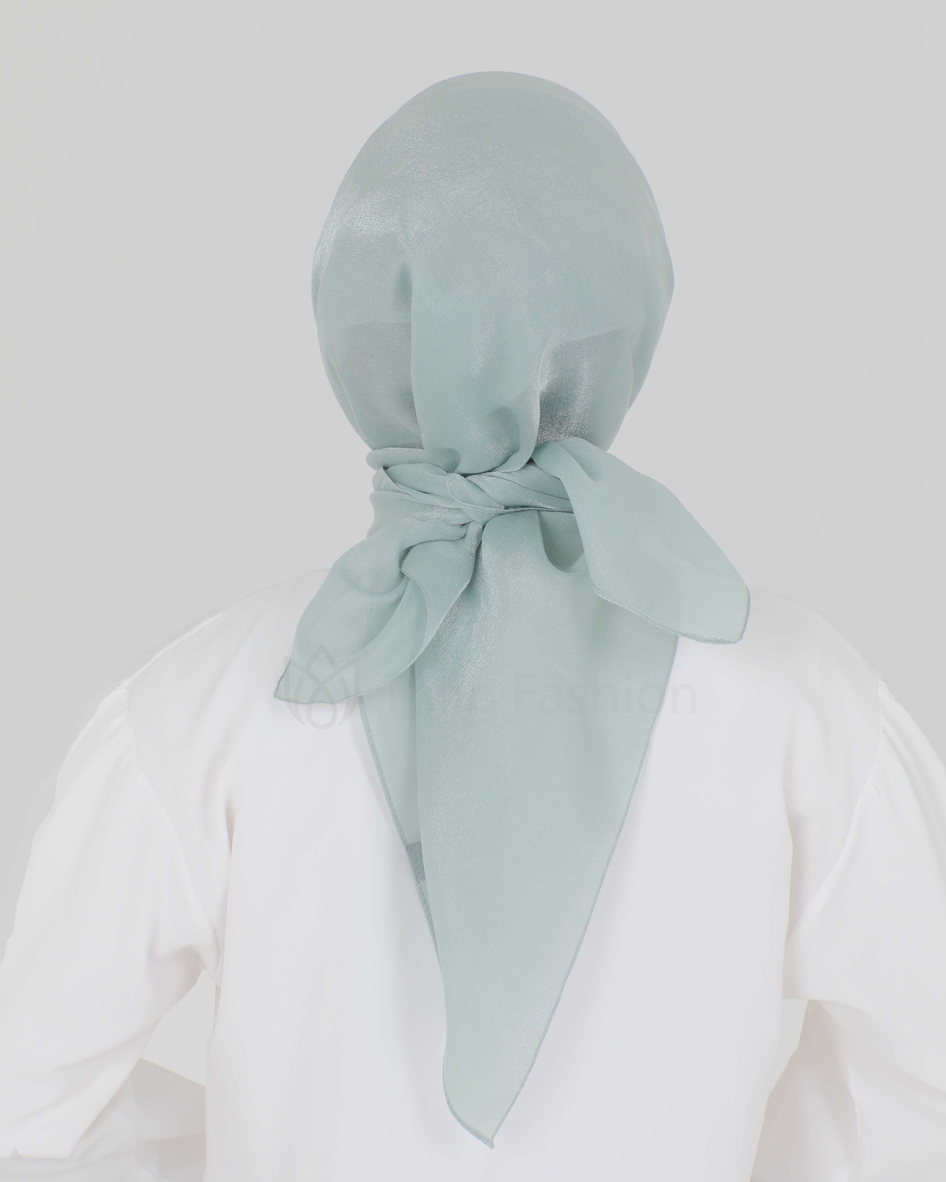 Hijab - Square shiny Hijab- Pistachio green - 4