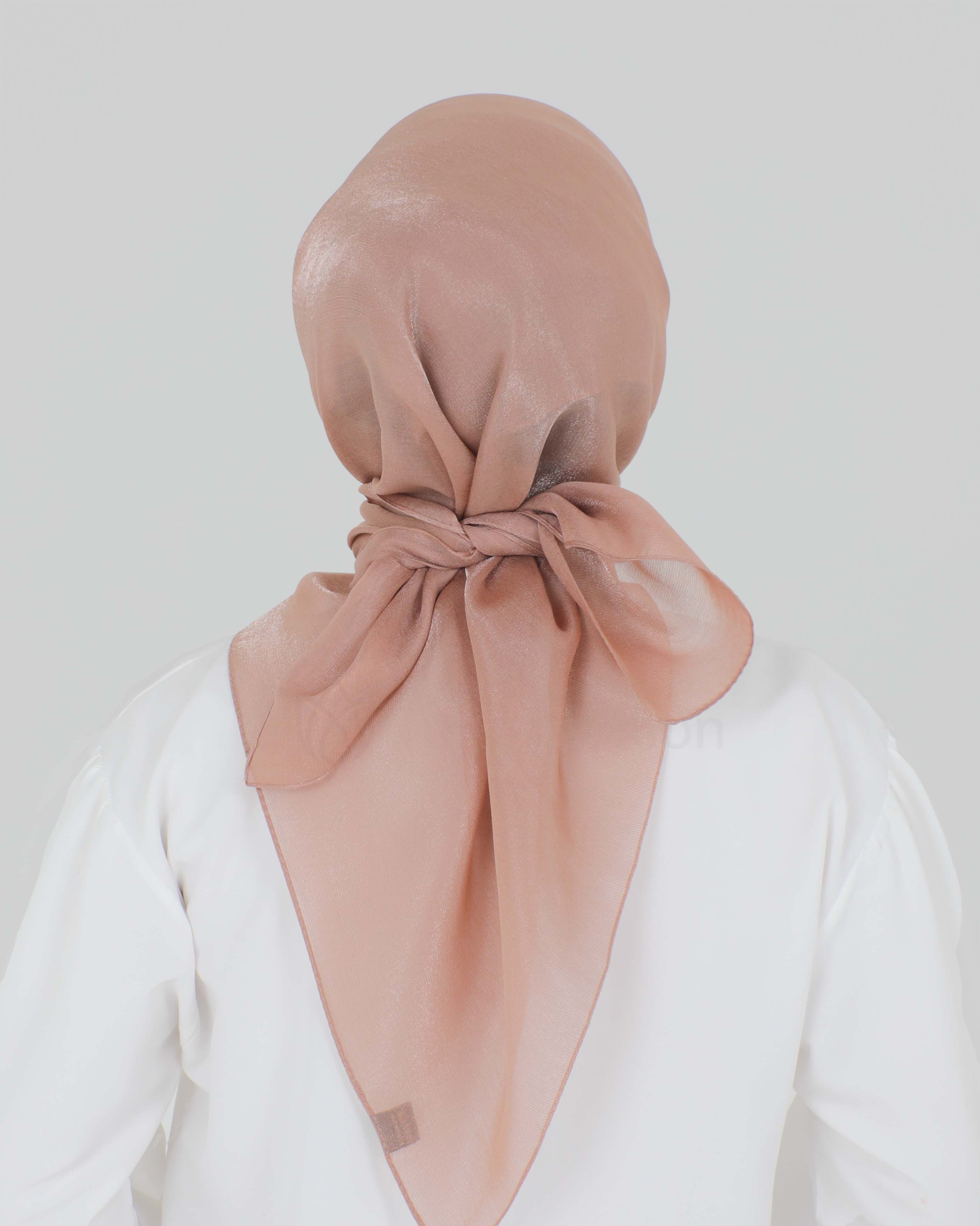 Hijab - Square Shiny - Cocoa Brown - 4
