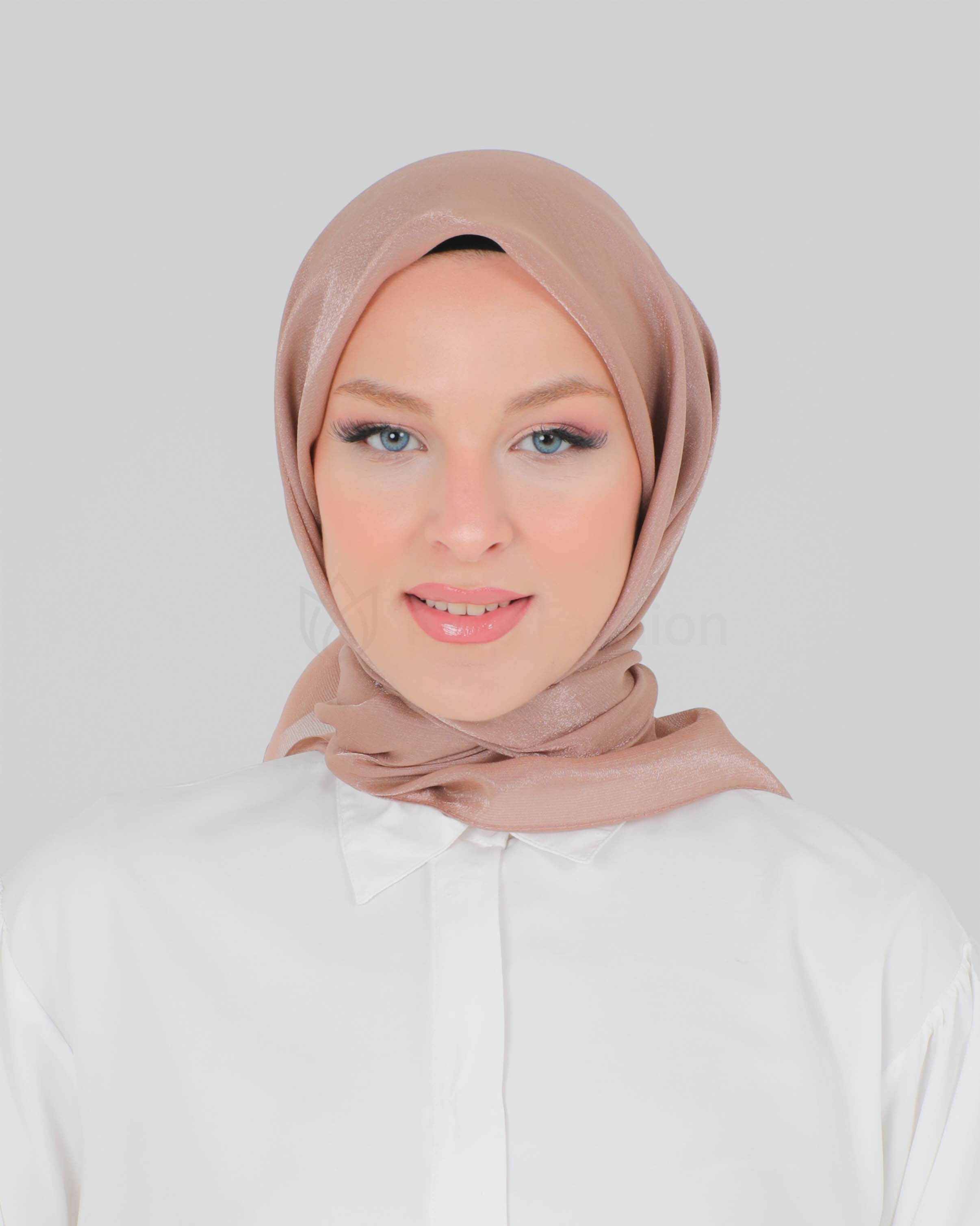 Hijab - Square Shiny - Cocoa Brown - 2