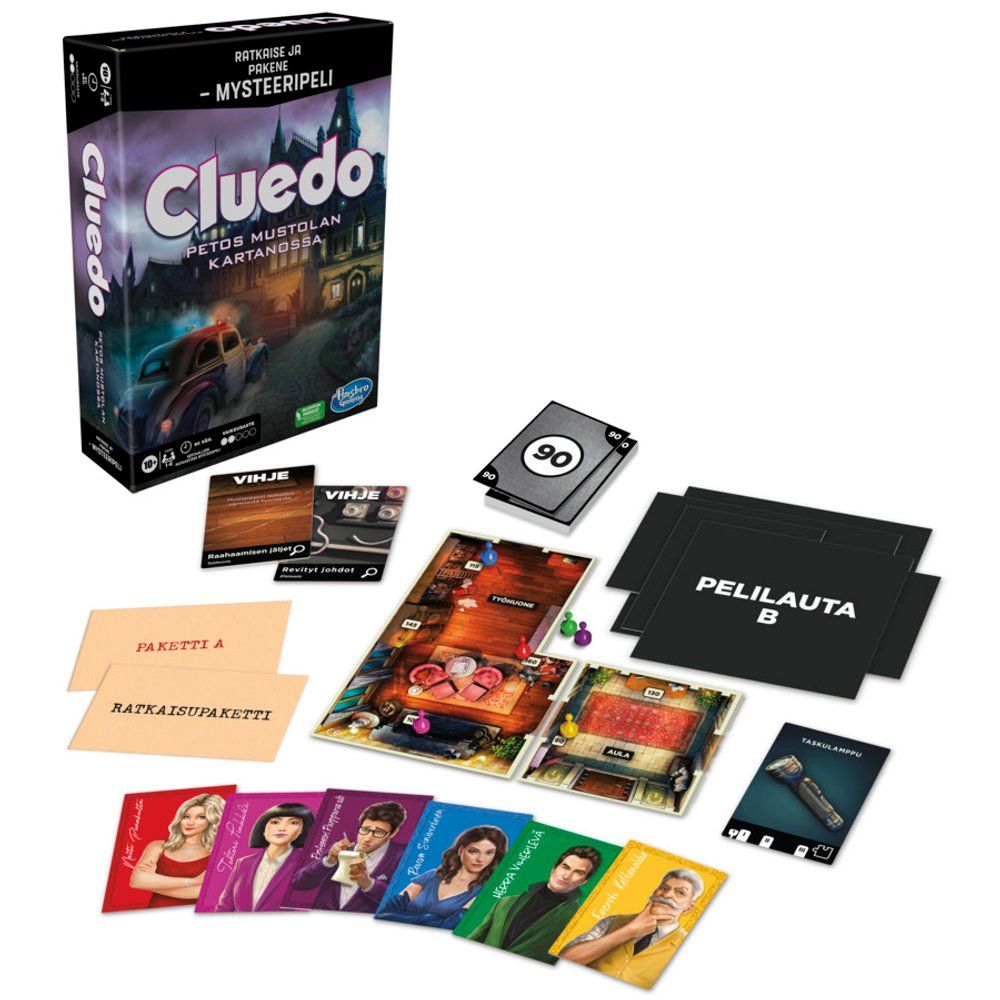 Hasbro Cluedo Petos Mustolan Kartanossa (finska) - 2