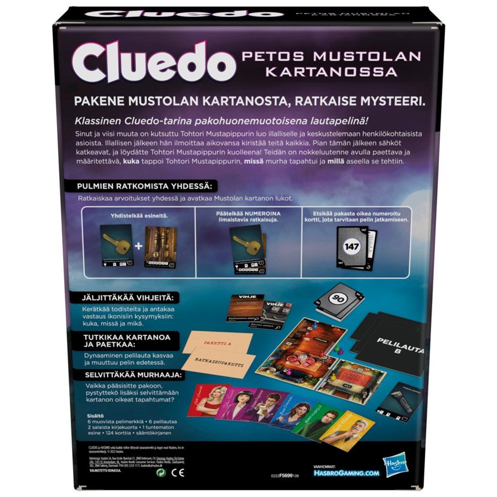Hasbro Cluedo Petos Mustolan Kartanossa (finska) - 3
