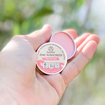 SUNTRIBE Natural Mineral Face &amp; Sport Mini Zinc Sunscreens SPF 30 -Mud Tint