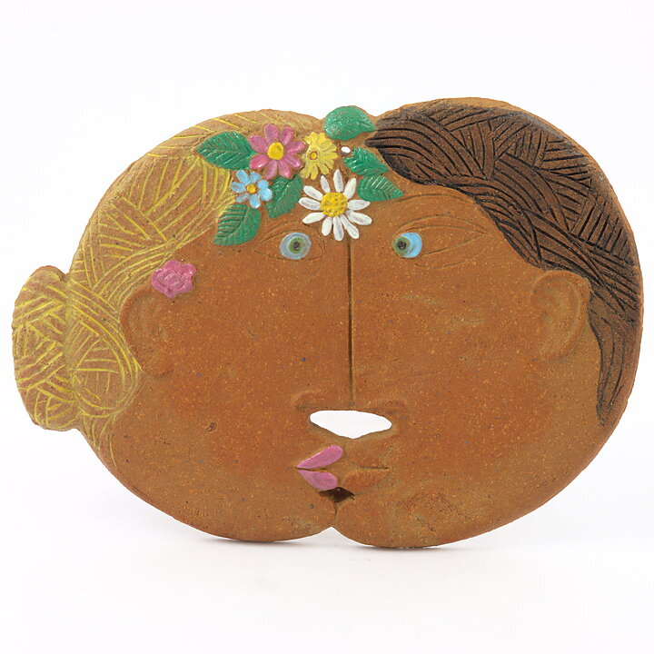 Stig Lindberg (1970) Gingerbread Couple Wall Plaque 21 cm