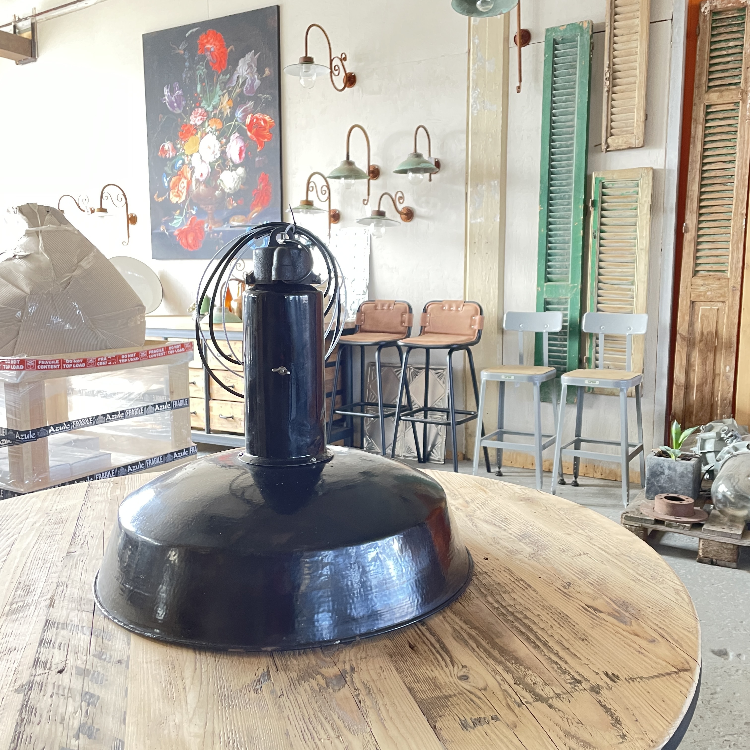 Bauhaus Fabrikslampa 30-tal - Hög Hals - 2