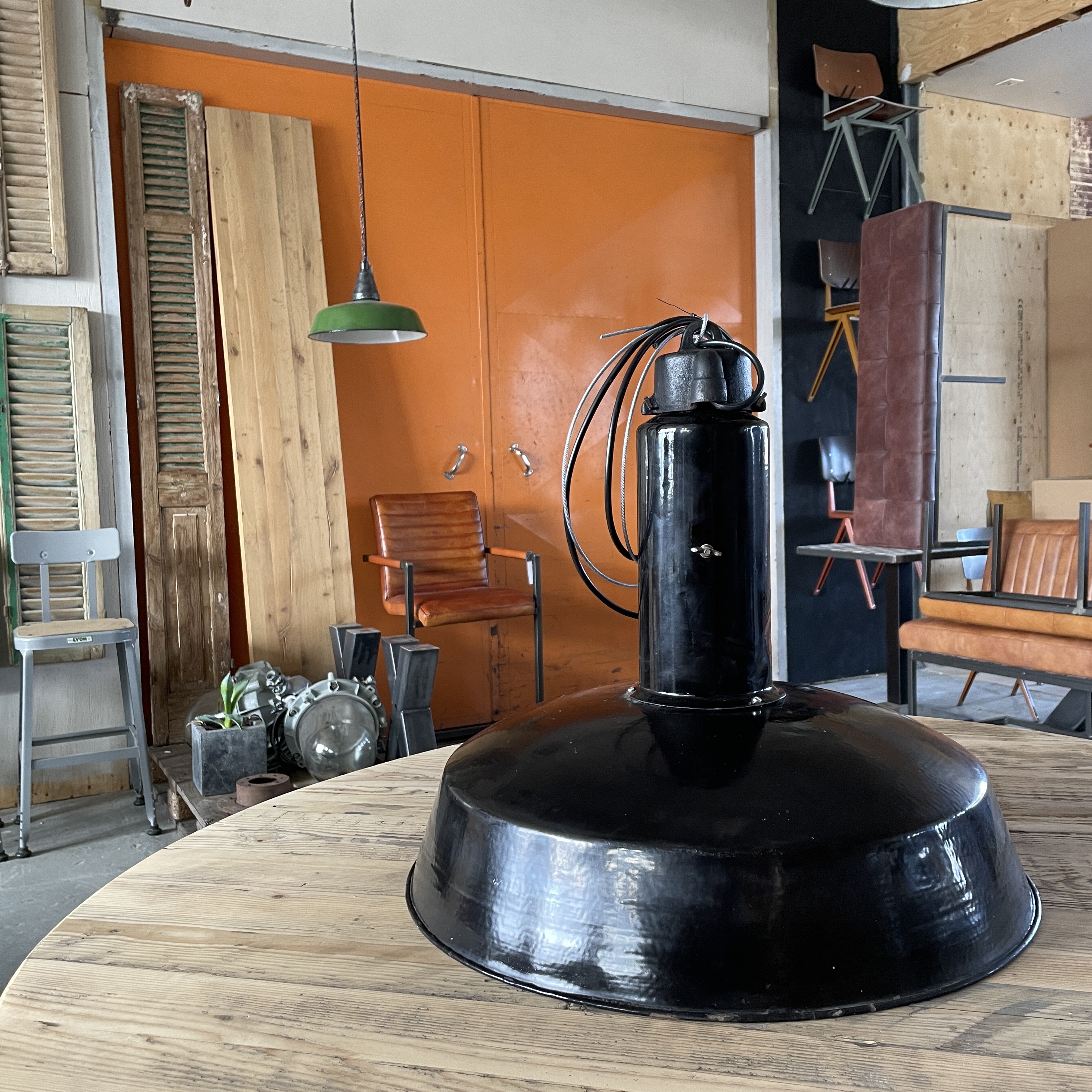 Bauhaus Fabrikslampa 30-tal - Hög Hals