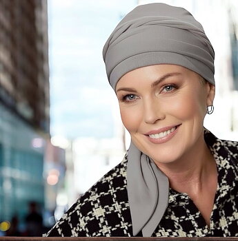 Carolina grå, turban för cancerpatienter
