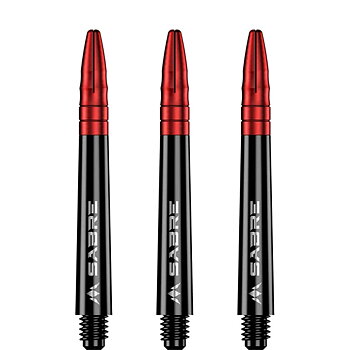 Mission Sabre Dartshafts Black/Red Inbetween Plus 44mm