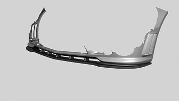 Front Splitter Mercedes C-Class W204 För Amg C63 / Blanksvart