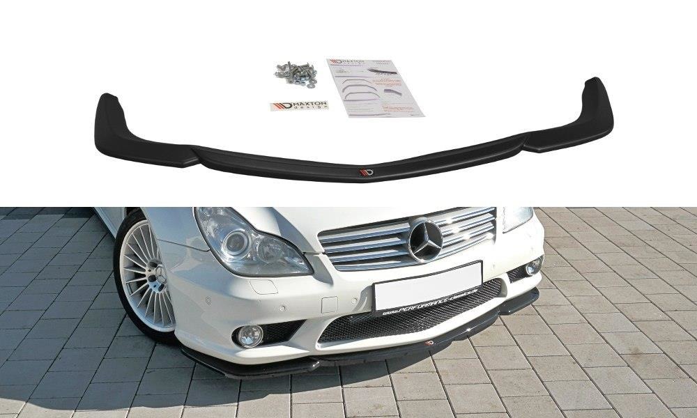 Front Splitter V.1 Mercedes Cls C219 55Amg / Blanksvart