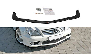 Front Splitter V.1 Mercedes Cls C219 55Amg / Blanksvart