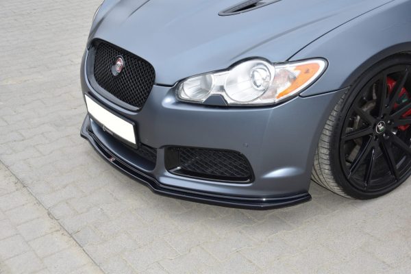 Front Splitter / Läpp V.1 Jaguar Xf-R / KOLFIBERLOOK - 4