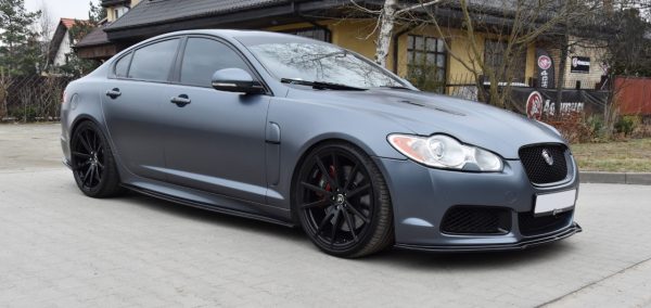 Front Splitter / Läpp V.1 Jaguar Xf-R / KOLFIBERLOOK - 2