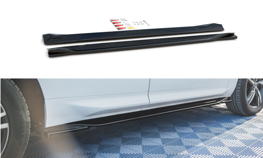 SIDE SKIRTS DIFFUSERS VOLVO XC60 MK2 R-DESIGN / SVART