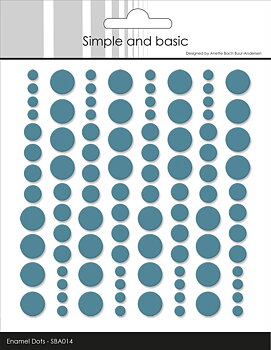Simple and Basic Enamel Dots -Aqua