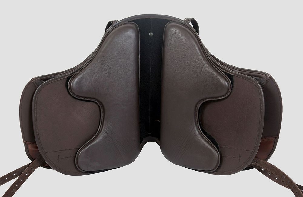 Barocksadel i läder med fiberbom. Flexzone- Saddles "Liberty" - 3 Utbytbara koppjärn - 2